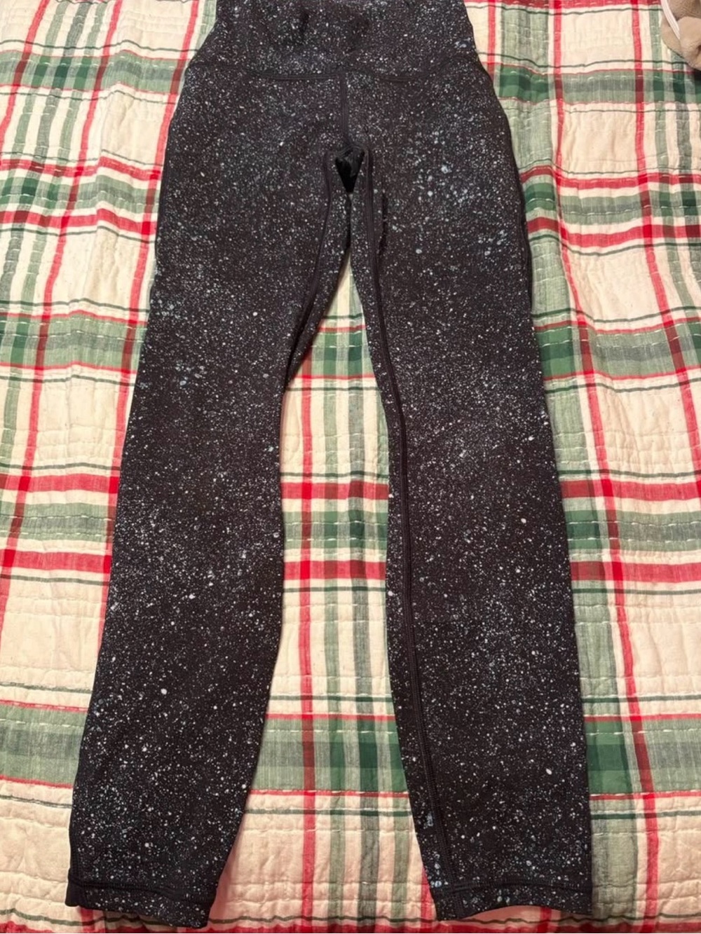 lululemon athletica Black Speckled High-Rise leggings with mesh